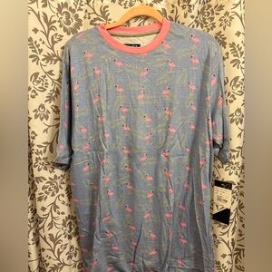 New with tags Blue Flamingo Print Men's Shirt or Unisex Shirt